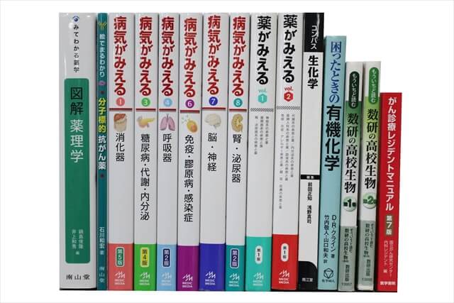 医学書・医学専門書、薬学・生物学の教科書・専門書の買取